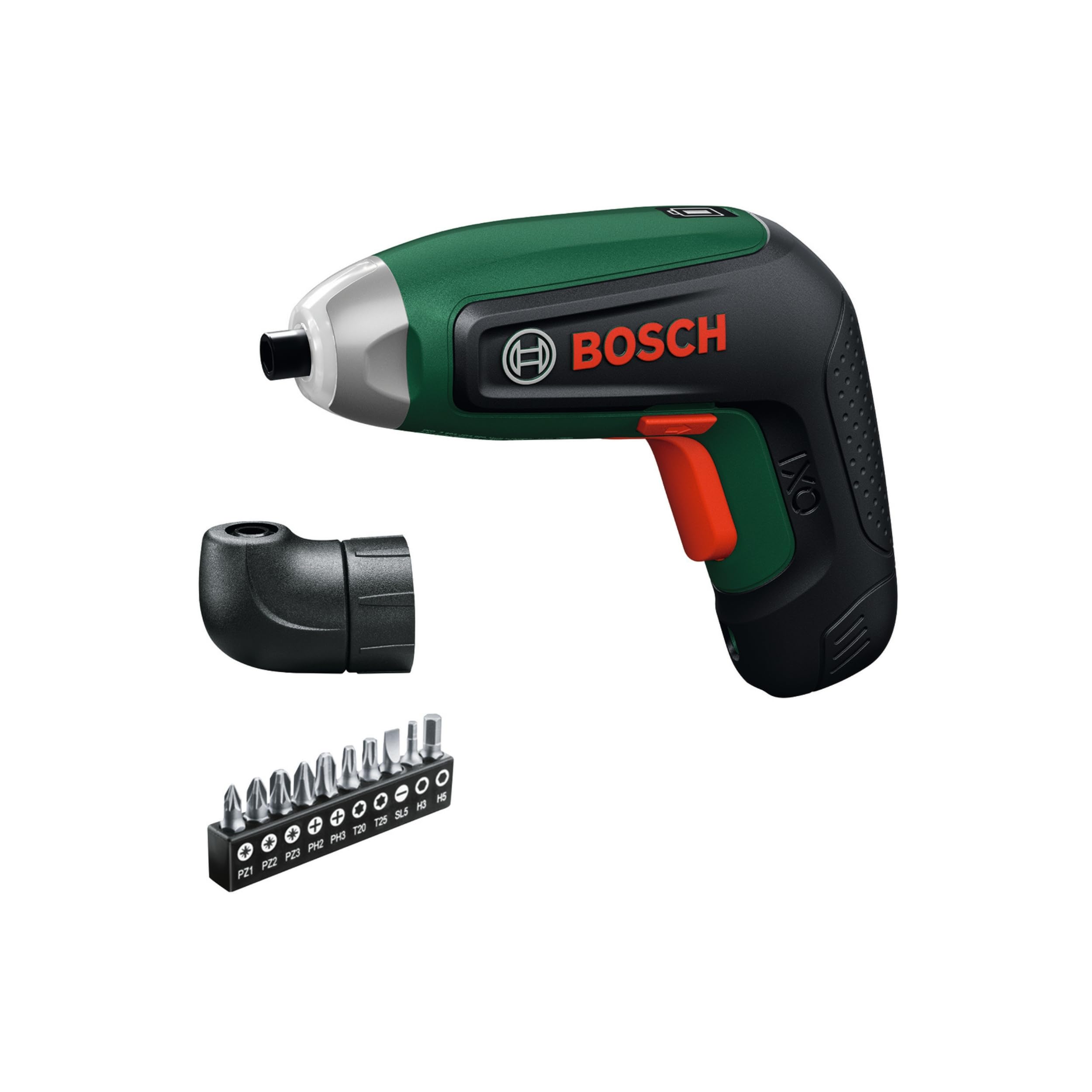 Bosch IXO8 Cordless Screwdriver (bit Set, Angle-Screw-Adapter, Carton Box)