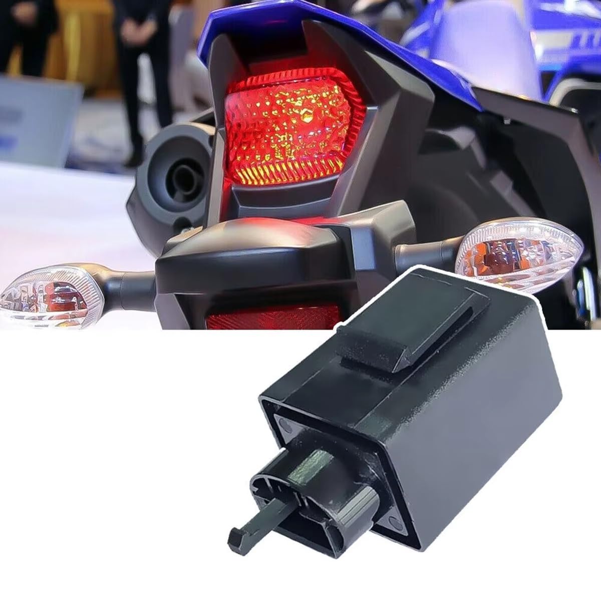 2 Uds 3 Pines 12V Relé Intermitente De Motocicleta Electrónico Luz Señal Giro Relés Intermitentes Interruptor