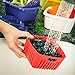 Hutzler 3-in-1 Berry Keeper Colander and Container, Keeps Berries Fresh Longer 2 pints, Violet