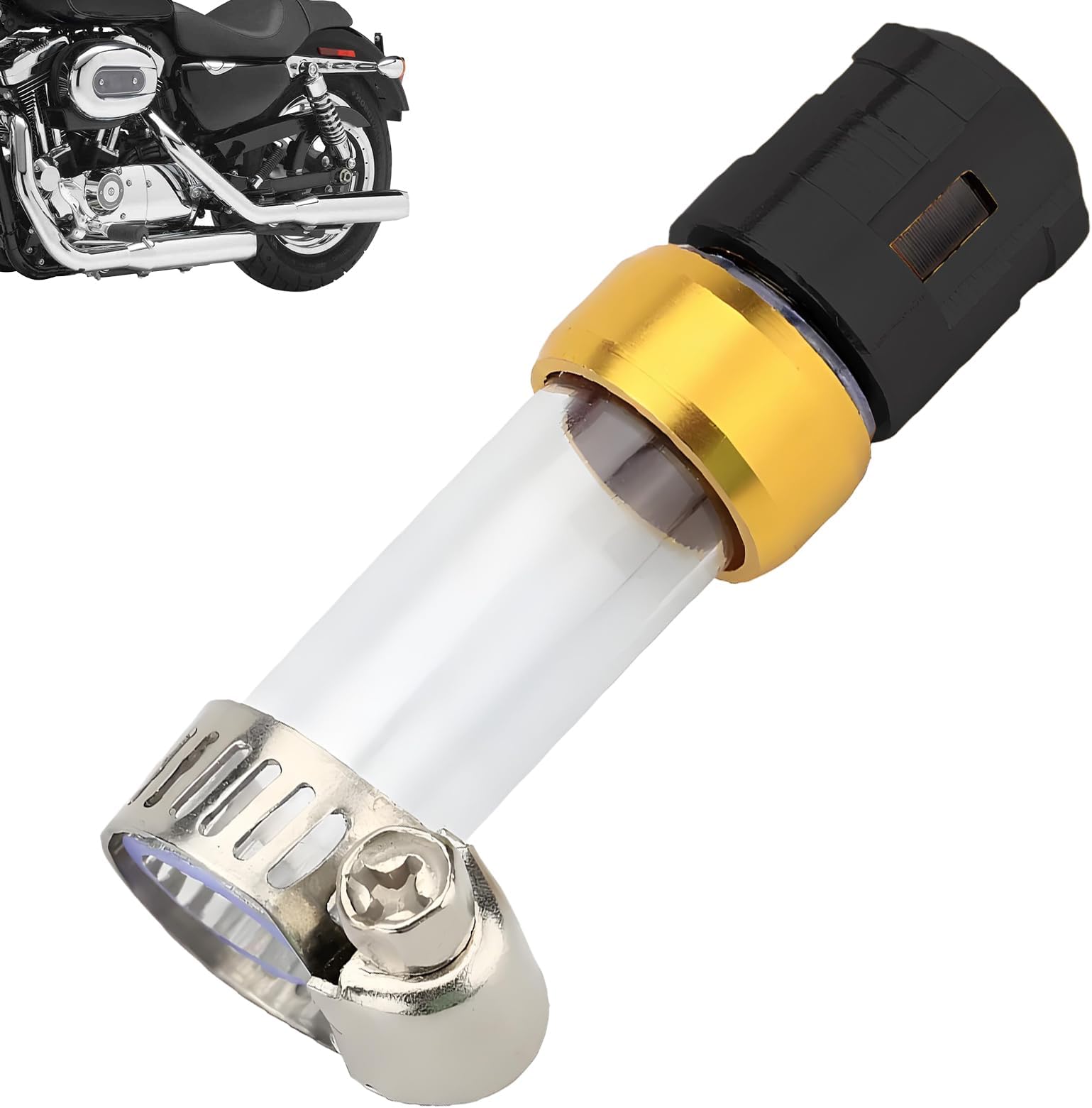 Motorcycle Air Filter Drain Pipe - Multi Purpose Air Intake Drain Pipe, 6 Inches Engineered Pipes with Easy Installation, Aluminum Alloy Drainage Head Plug with Leak Proof Design