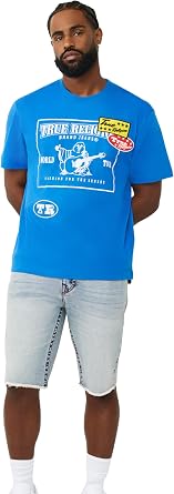 True Religion Mens Logo Patch Tee