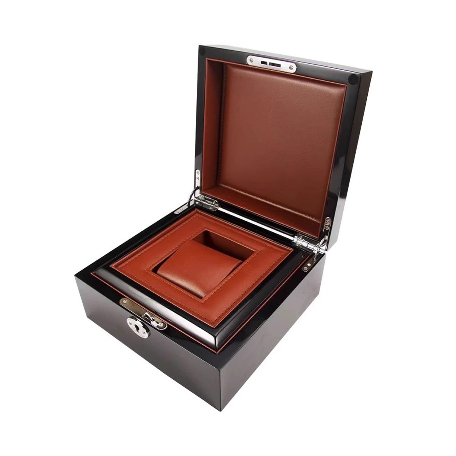 Uhrenbox, Einzeluhr-Geschenkbox mit Kissen, Armbanduhr-Uhrengehäuse-Aufbewahrungsbox for Weihnachten, Geburtstage, Jahrestag