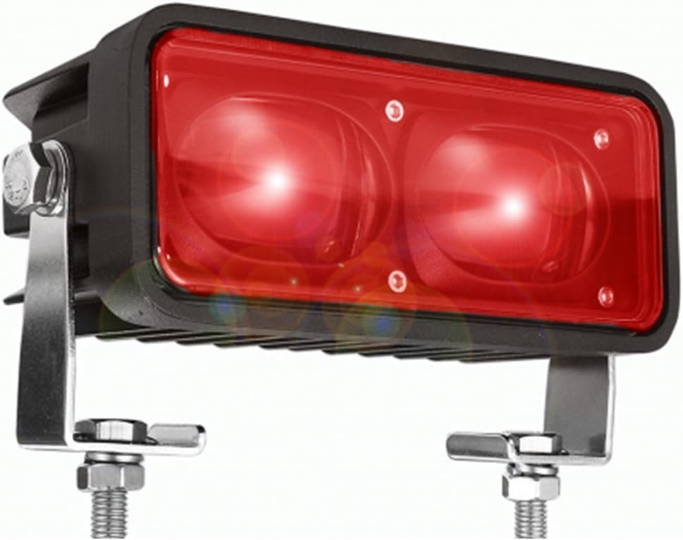 Red Zone Danger Area Warning Light,Line Work Light, 18w LED Forklift Spotlight,Excellent Water-Proof and Shock-Resistant Aluminum Housing, 12 Months Warranty(Red)