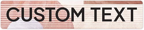 Miniatura 158 de Letrero Personalizado, Letrero de Calle Personalizado, 11 Colores de Fuente, 13 Estilos de Fuente, 4 Opciones de Agujeros, 22 Tamaños, 6x24 Madera