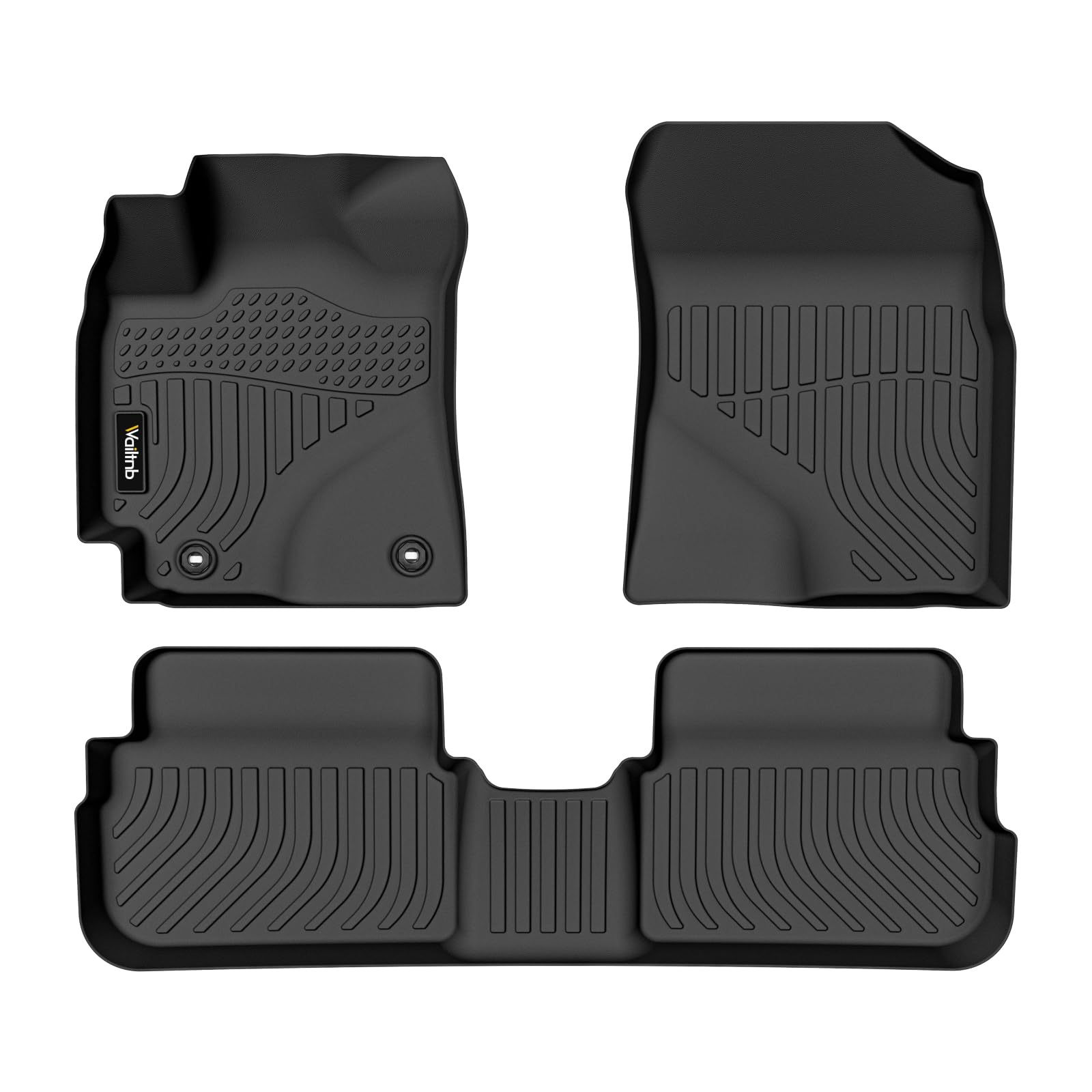 Bodenmatten & Kofferraumwanne für Toyota Corolla 2008–2013, wasserdicht, langlebig, Allwetter-Automatte, passgenau für Corolla-Zubehör, Schwarz