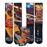 Cleveland Cavaliers Starting Lineup Socks 1 Pair Men's Medium 5-10 - Lebron James #23