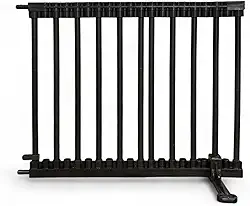 Grade Modular para Piscina e Jardim segurança Infantil e Pet Alturas 60cm 80cm 100cm Espaçamento 5cm Entre Grades Segurança Externa Extensível e Resistente Grade de Proteção (Preto, 60cm Altura)