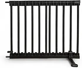 Grade Modular para Piscina e Jardim segurança Infantil e Pet Alturas 60cm 80cm 100cm Espaçamento 5cm Entre Grades Segurança Externa Extensível e Resistente Grade de Proteção (Preto, 60cm Altura)