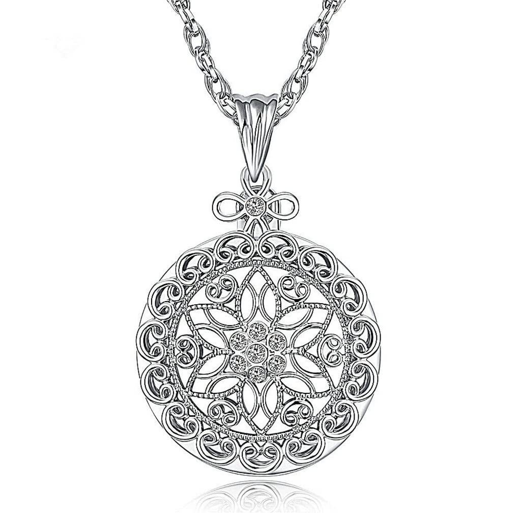 Lente d'Ingrandimento 2,5 Volte, Regalo Portatile, Collana, Ciondolo Decorativo per la Lettura, Lente d'Ingrandimento