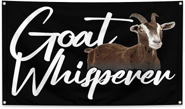 The Goat Whisperer Shirt, Funny Goat Lovers Flags Party Supplies Backdrop Wall Decor for Outdoor Indoor House Garden