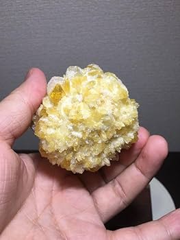 Amazon.co.jp: 黄水晶(シトリン)クォーツクラスター台座込み