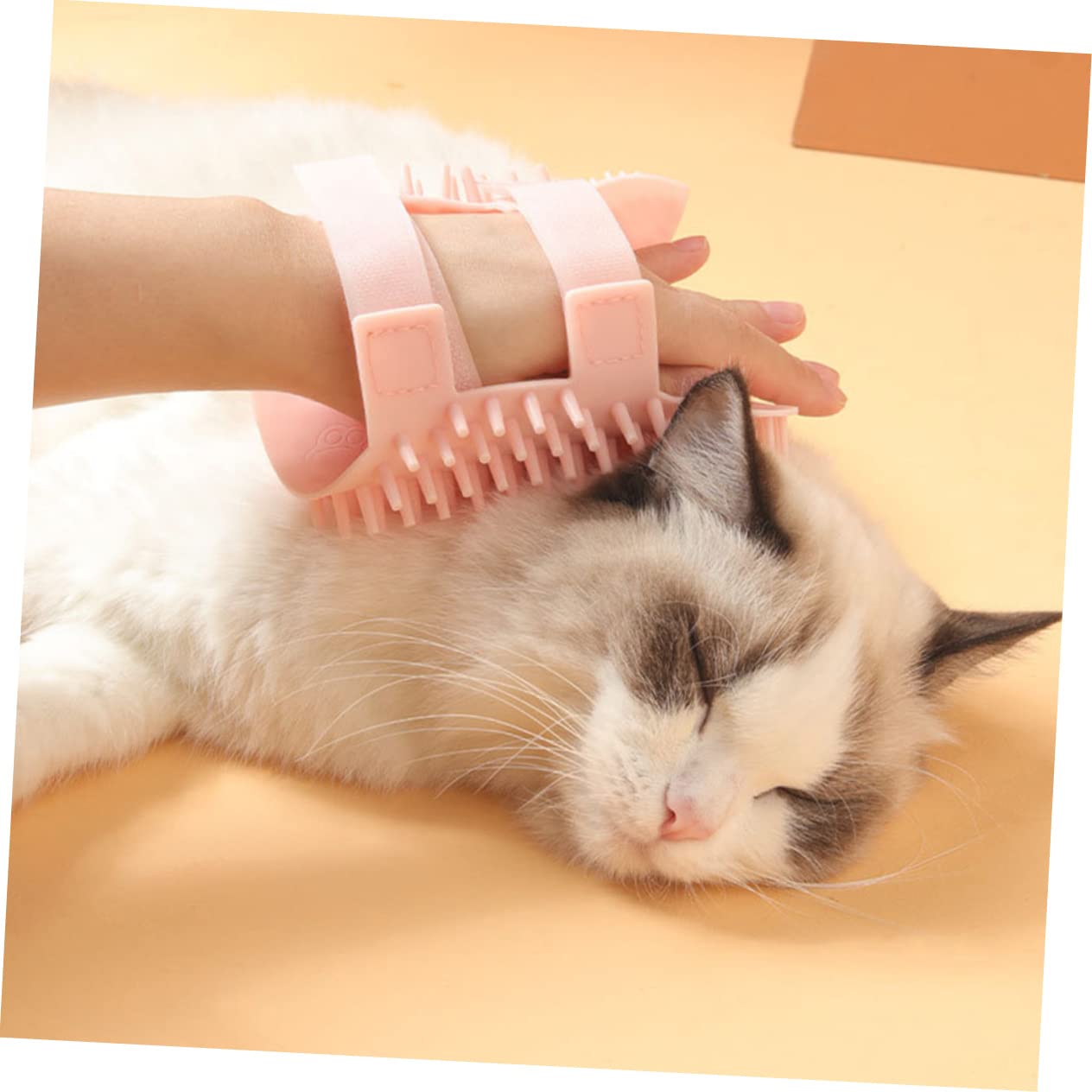 Beaupretty 3piezas Cepillo De Silicona Para Gatos Cepillo De Masaje y Auto-cepillado Para Esquinas Accesorio De Cuidado Para Mascotas Fácil Instalación Paredes y Muebles Para Higiene y