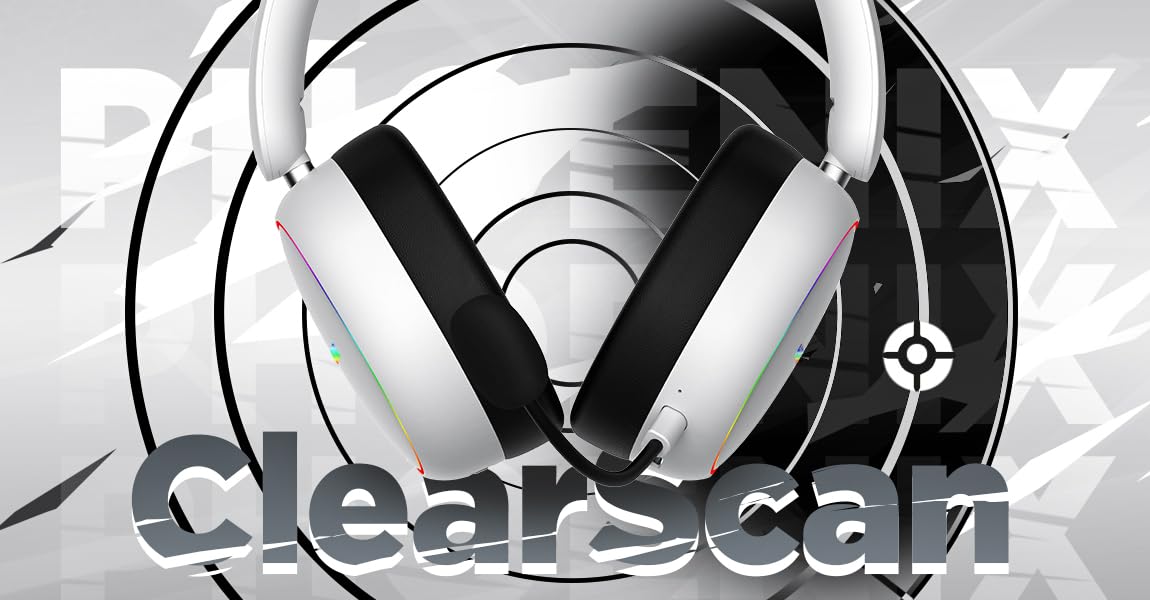 HATOR Phoenix 2 Wireless Gaming-Headset – 40mm Hi-Res Treiber, Hybrid ANC, Spatial Audio, Head Tracking, 2.4GHz & BT5.4, bis zu 45h Akku, inkl. Case – für PC, Konsole & Mobile, Schwarz