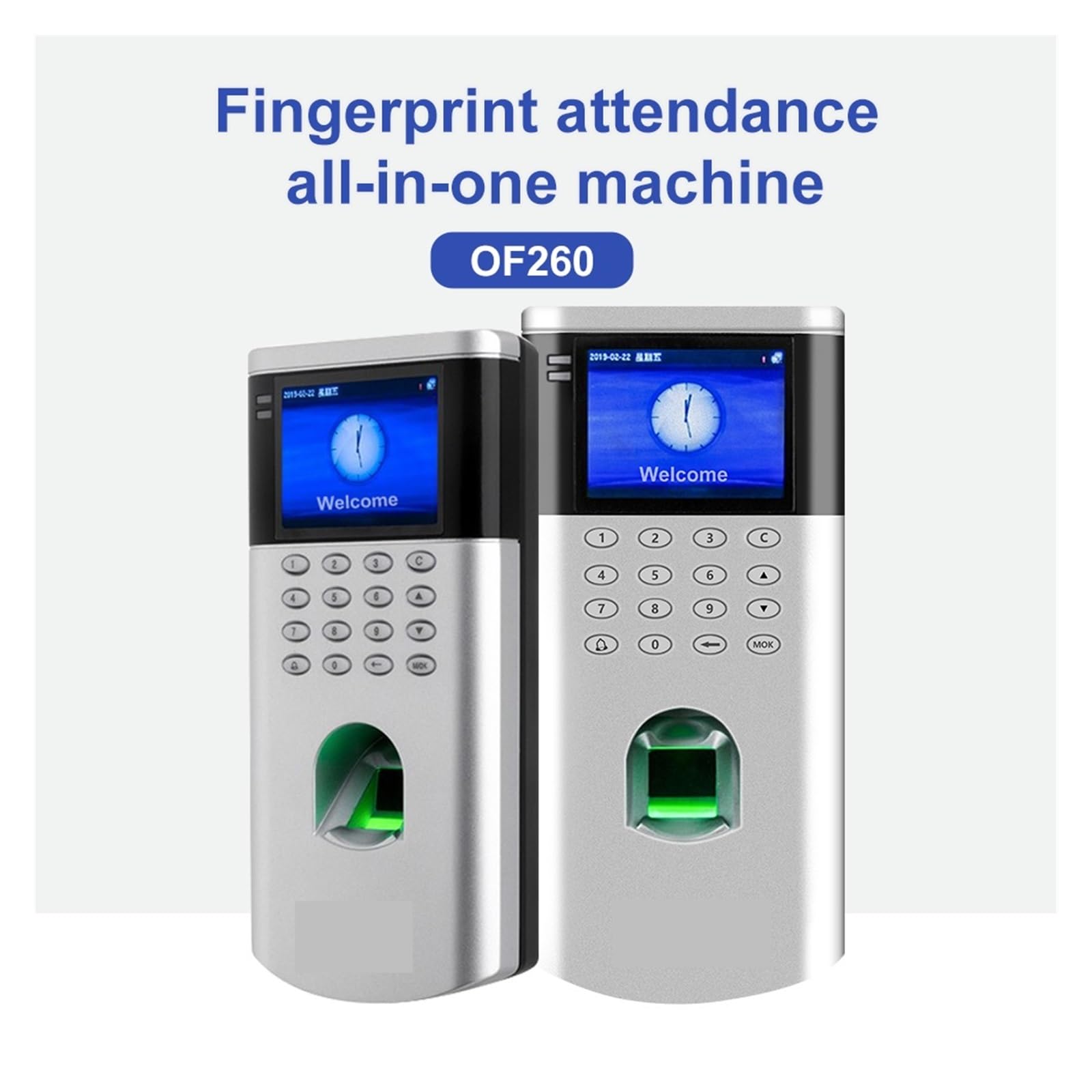 Clocking In Machine Elektrische Fingerabdruck-Zugangskontrolle Anwesenheitsmaschine für Smartcard-System TCP Ip Digicode Time Clock Recorder Of260