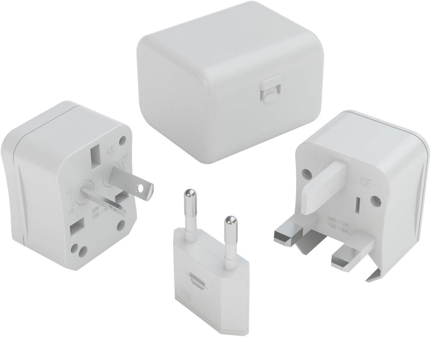 CKITZE BA-679 Universal 4-in-1 Travel Plug Adapter Type A, Type C, Type G, Type I