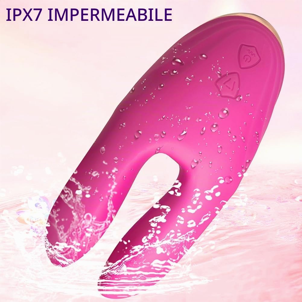 Vibratore in Silicone per Capezzoli, Vibrazione dei Capezzoli per Donne, Pinze per Capezzoli Erotiche SM Fetish, Pinze per Capezzoli con 10 Modalità di Vibrazione, Giocattolo Sex per Donne