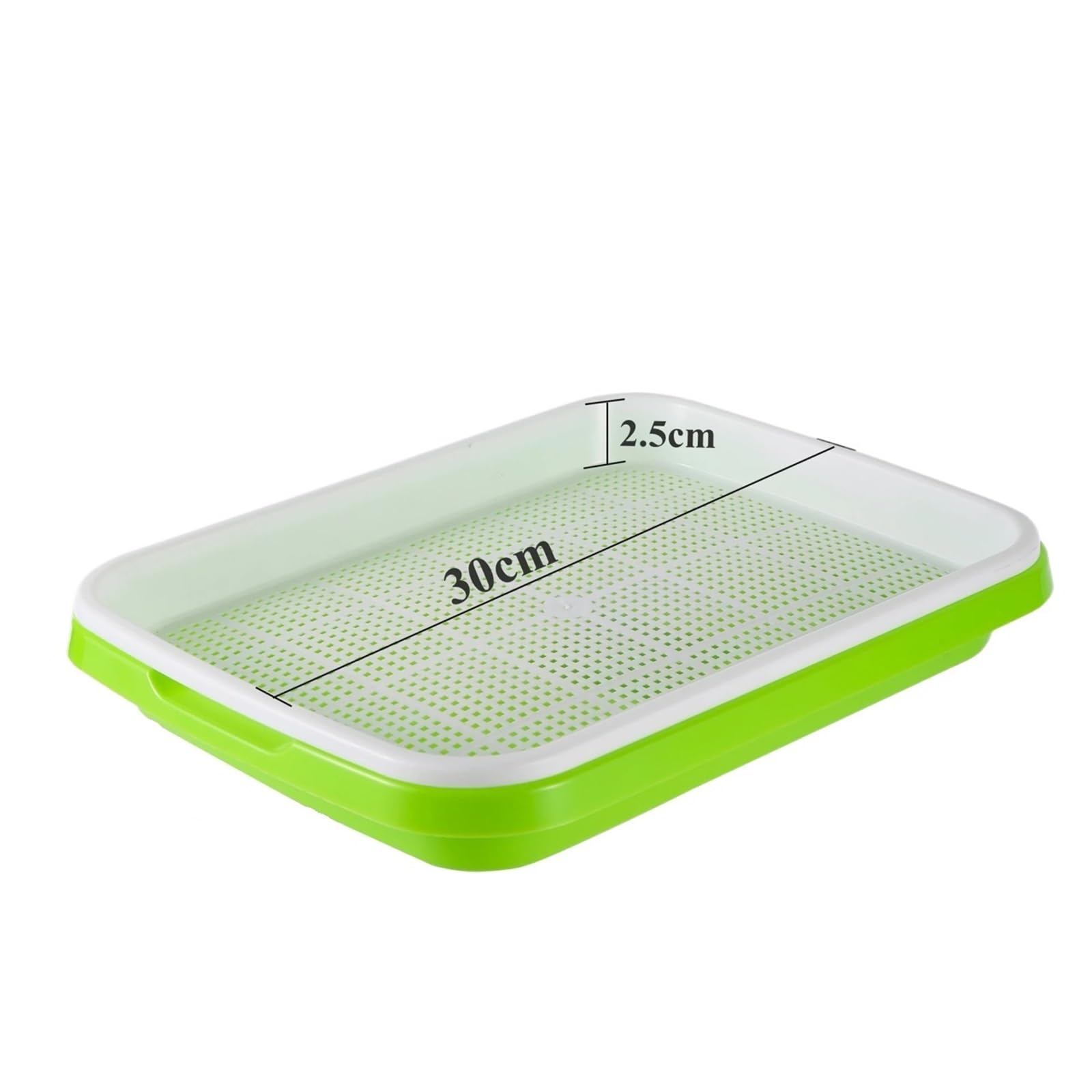 Anzuchtschale Keimschale, Saatgut, Setzling, Weizengras, Pflanztopf ohne Boden für Pflanzen(1Pc Tray)