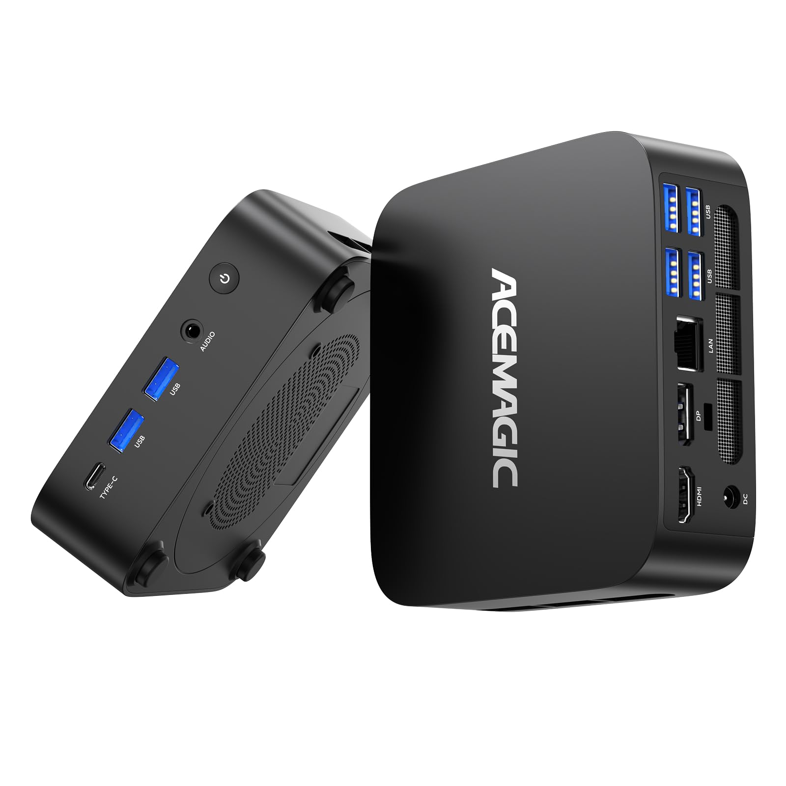 ACEMAGIC Kron Mini K1 Mini PC, AMD Ryzen Embedded R2544 (4C/8T, Fino a 3.7GHz),Win 11 Pro Mini Computer 8GB DDR4 RAM 256GB SSD,AMD Radeon Graphics, BT4.2/WIFI 5/per Ufficio, Studio,Business