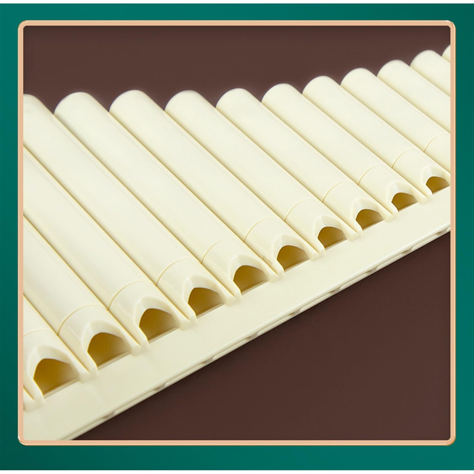 Strumento Musicale Etnico Speciale Per Aula Didattica A 18 Tubi Per Principianti In Chiave C Gialla E Bianca (Color : White)