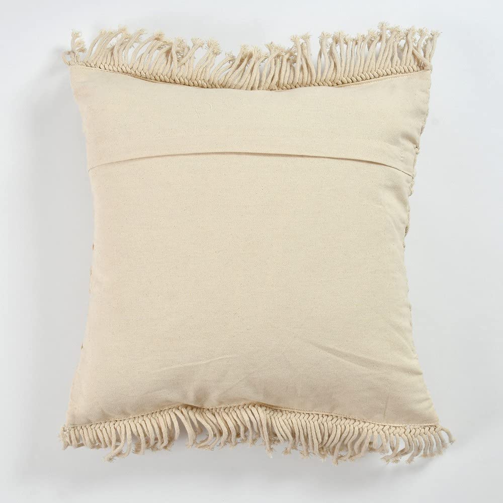 Handmade Macrame Cushion Cover - Boho Pillow -4