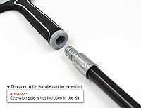 Vista 3 de ROLLINGDOG Cuchillo de cinta de 24 pulgadas, cuchillo de cinta para paneles de yeso, extremo roscado que se puede fijar al poste de extensión, hoja