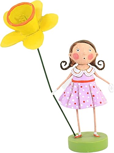 Lori Mitchell Bonnie Bloom 775 pulgadas poliresina narciso de primavera de Pascua figuras navideñas 15510