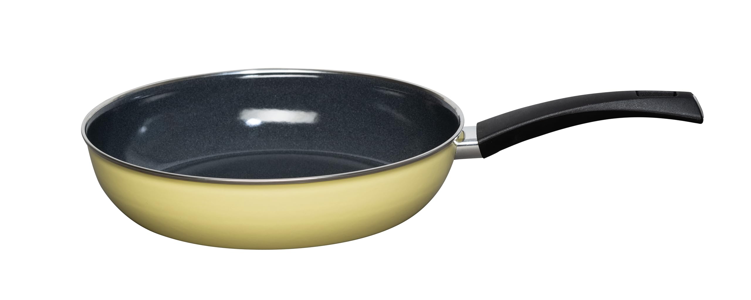 Poêle à frire émaillée Riess 28cm robuste et ultra résistante à la rayure