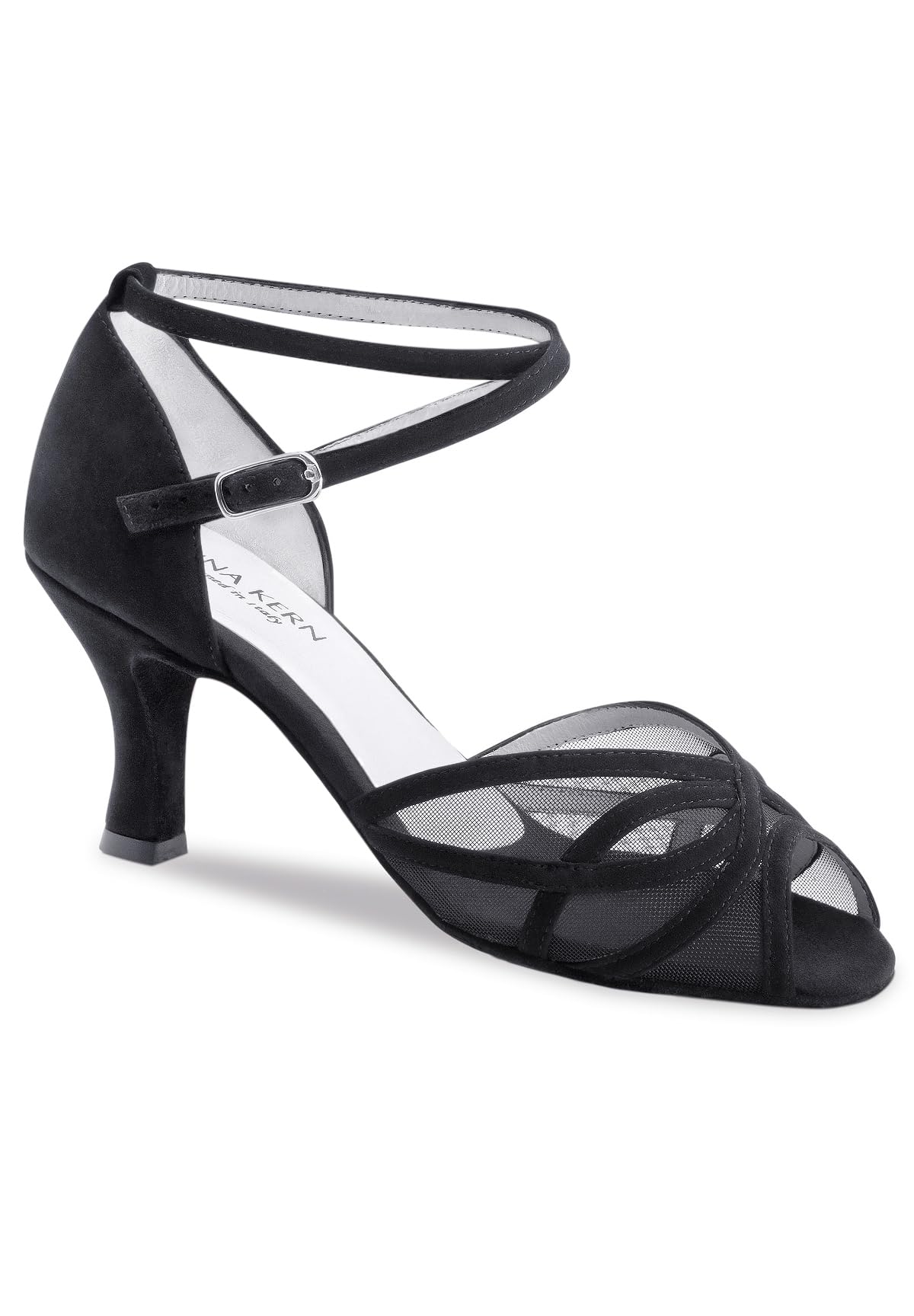 Anna Kern Damen Tanzschuhe 740-60 - Normalweite - 6 cm Flare Absatz