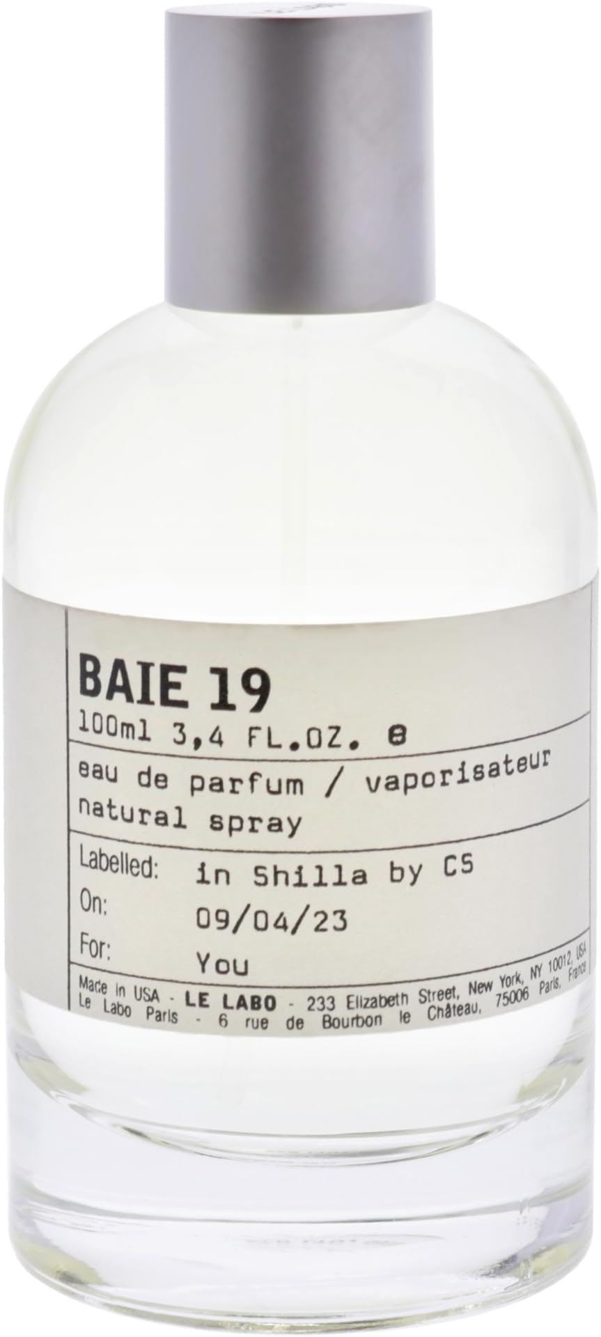LE LABO Baie 19 Eau De Parfum 100ml