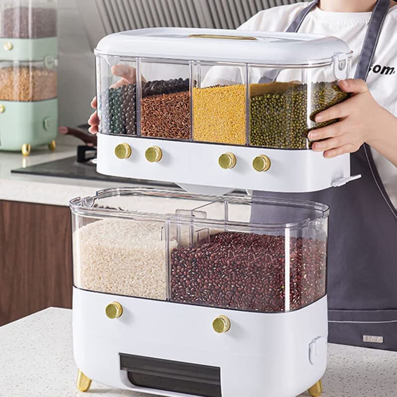 Buy MosQuick® Rice Cereal Grain dispenser,Removable 6 Grids Beans