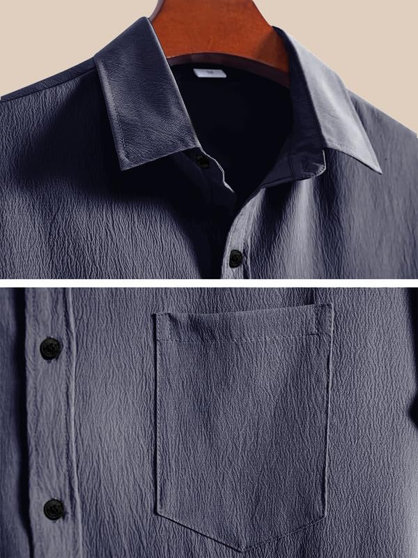 Image of Tee Projekt Textured Shirts for Men || Casual Shirt for Men || Comfortable and Stylish for Every Wardrobe