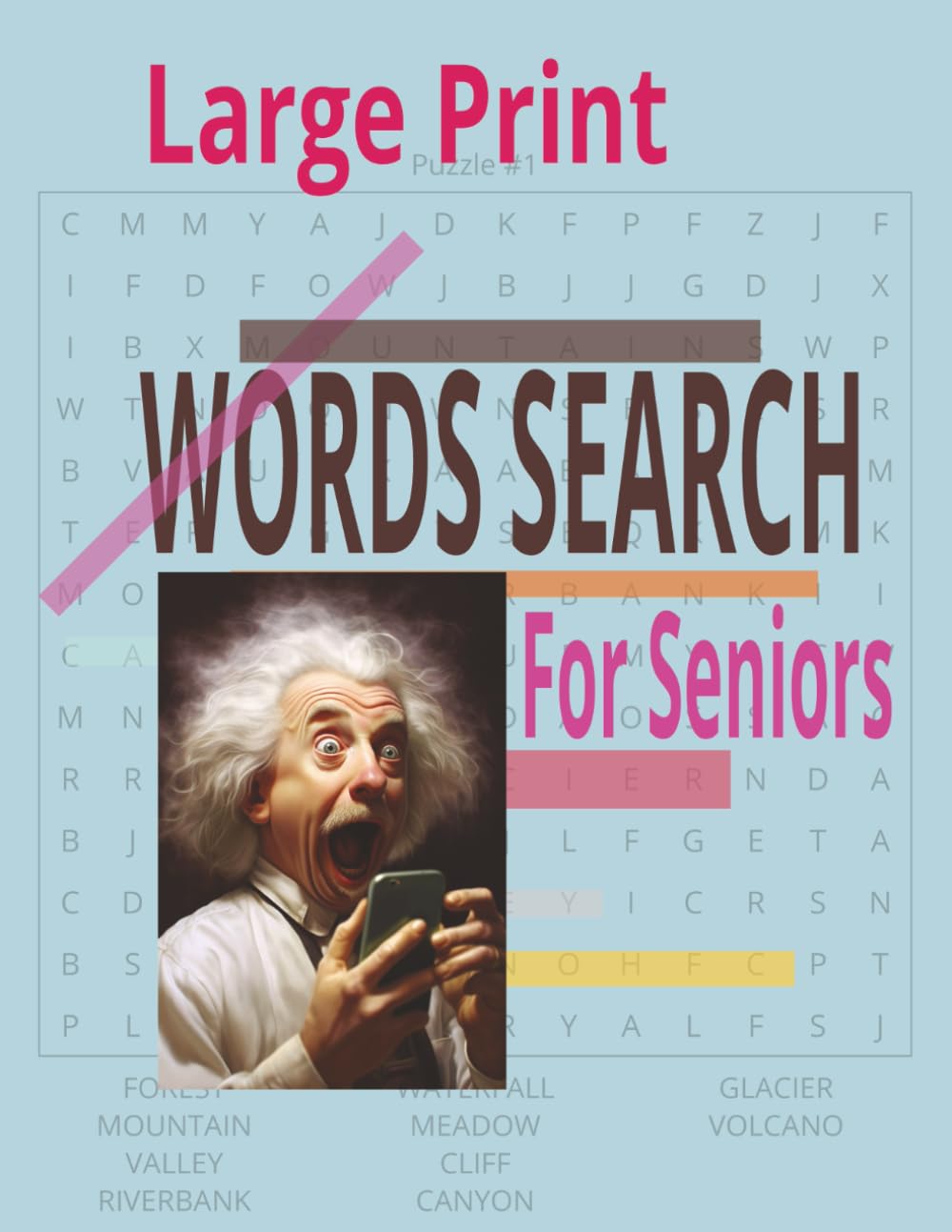 WORD SEARCH BOOK FOR SENIORS: Relaxing and Fun Brain Games to Improve Memory,Focus and Vocabulary/Simple Puzzle for Adults, Seniors