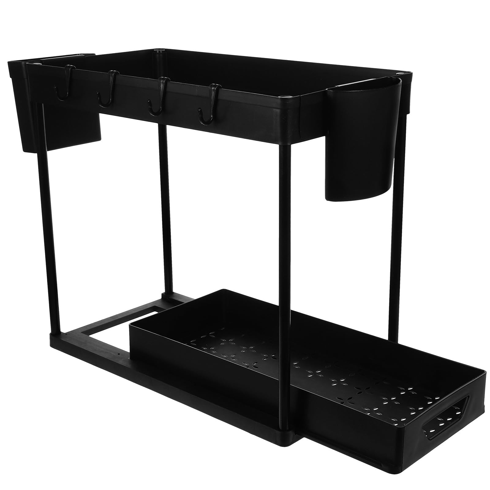 Organisateur Cuisine Double Niveau pour placard encombré avec support réglable
