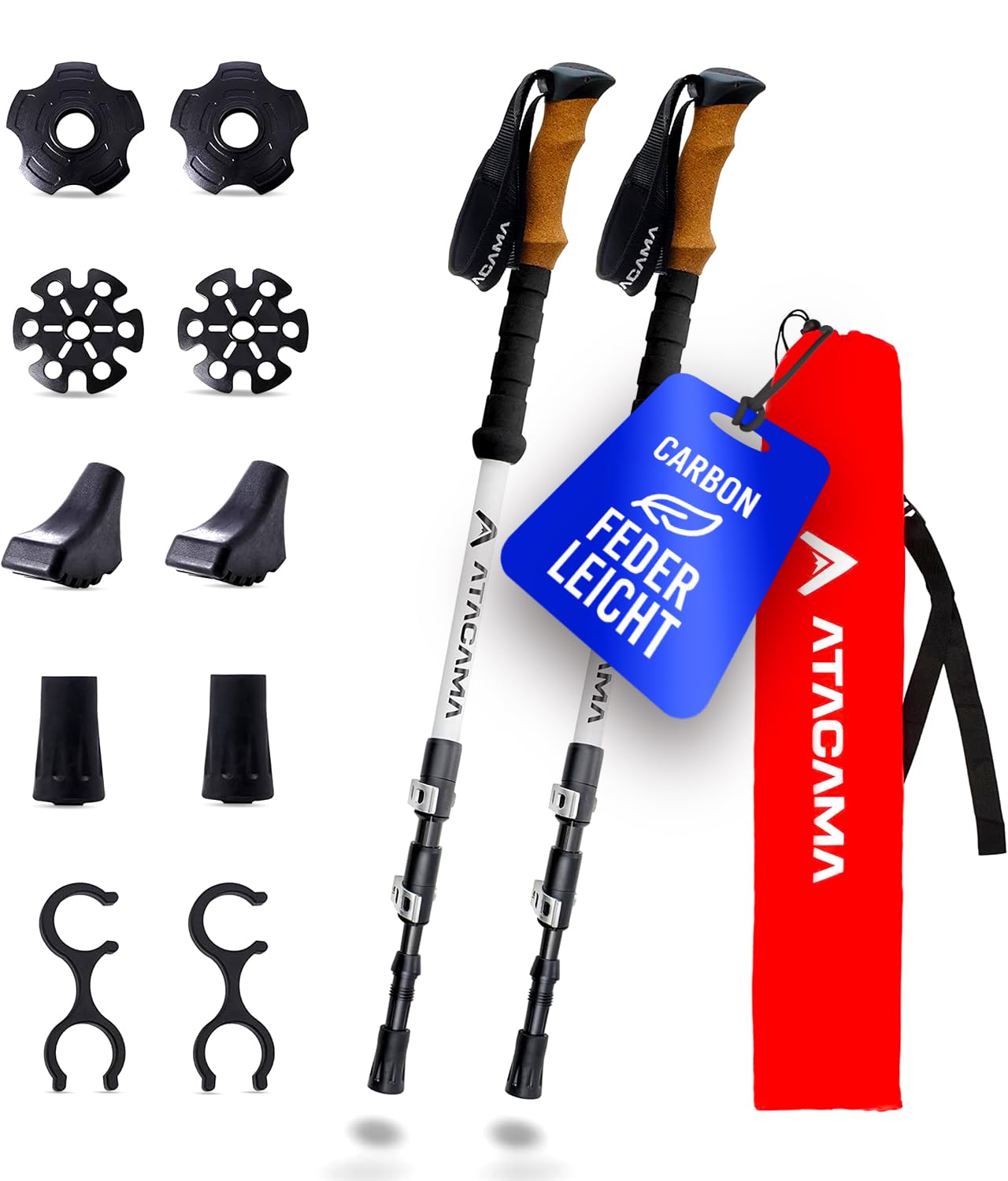 Msports Nordic Walking Stöcke Carbon