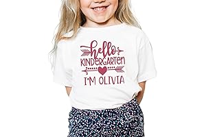 Custom First Day of School Tshirt, Hello 1st Grade Shirt, Personalized Back...