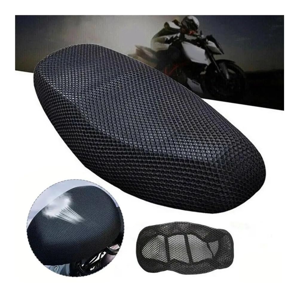 Funda Asiento de Motocicleta Almohadilla Antideslizante De Malla para Asiento De Coche, Transpirable, Funda De Cojín para Motocicleta, Funda Protectora para Asiento De Motocicleta