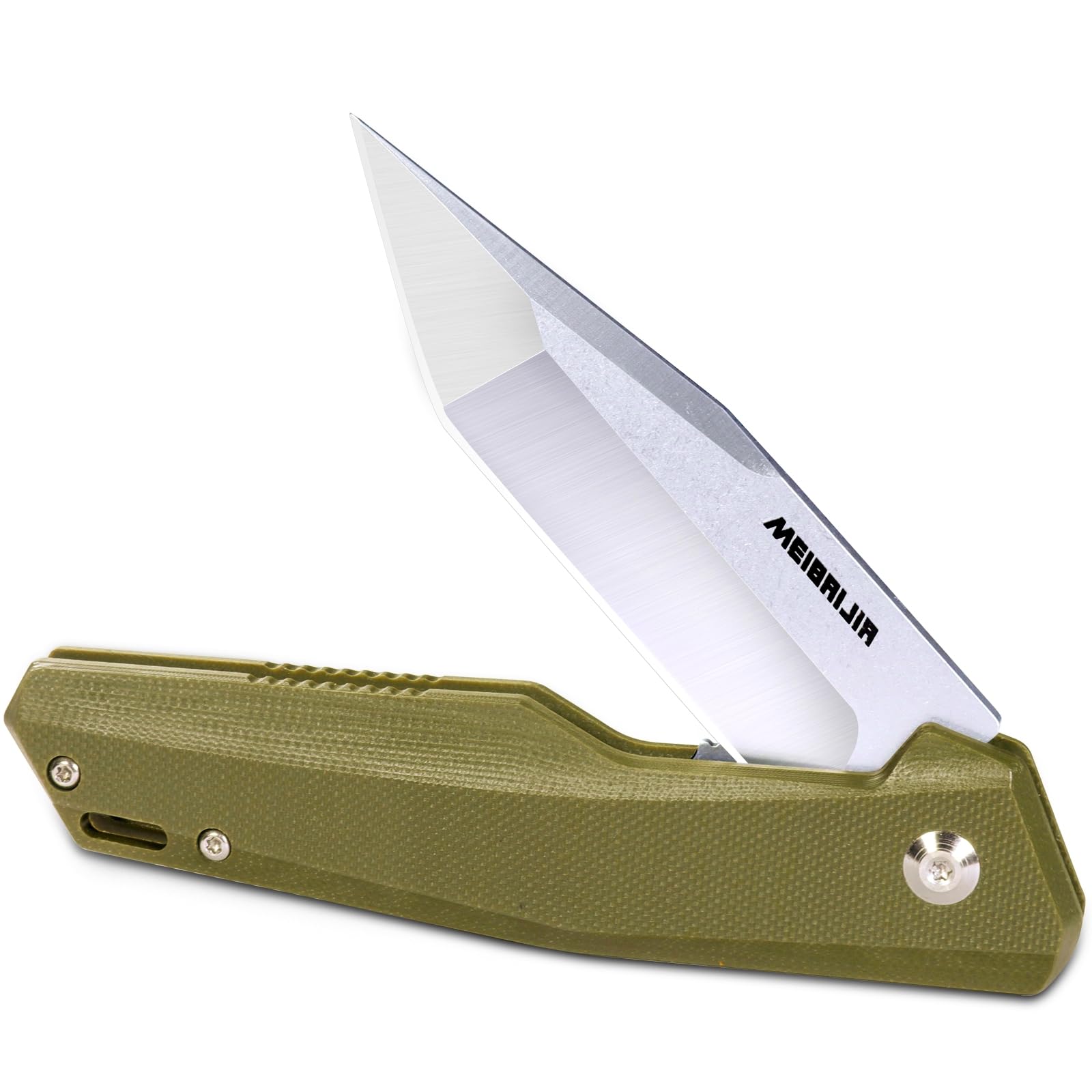 Sponsored Ad - Pocket Knife D2 Blade Folding Knife with G10 Handle, Smooth Flipping Action EDC Knife with Ball Bearing for Hiking Camping Outdoor, Gifts for Men