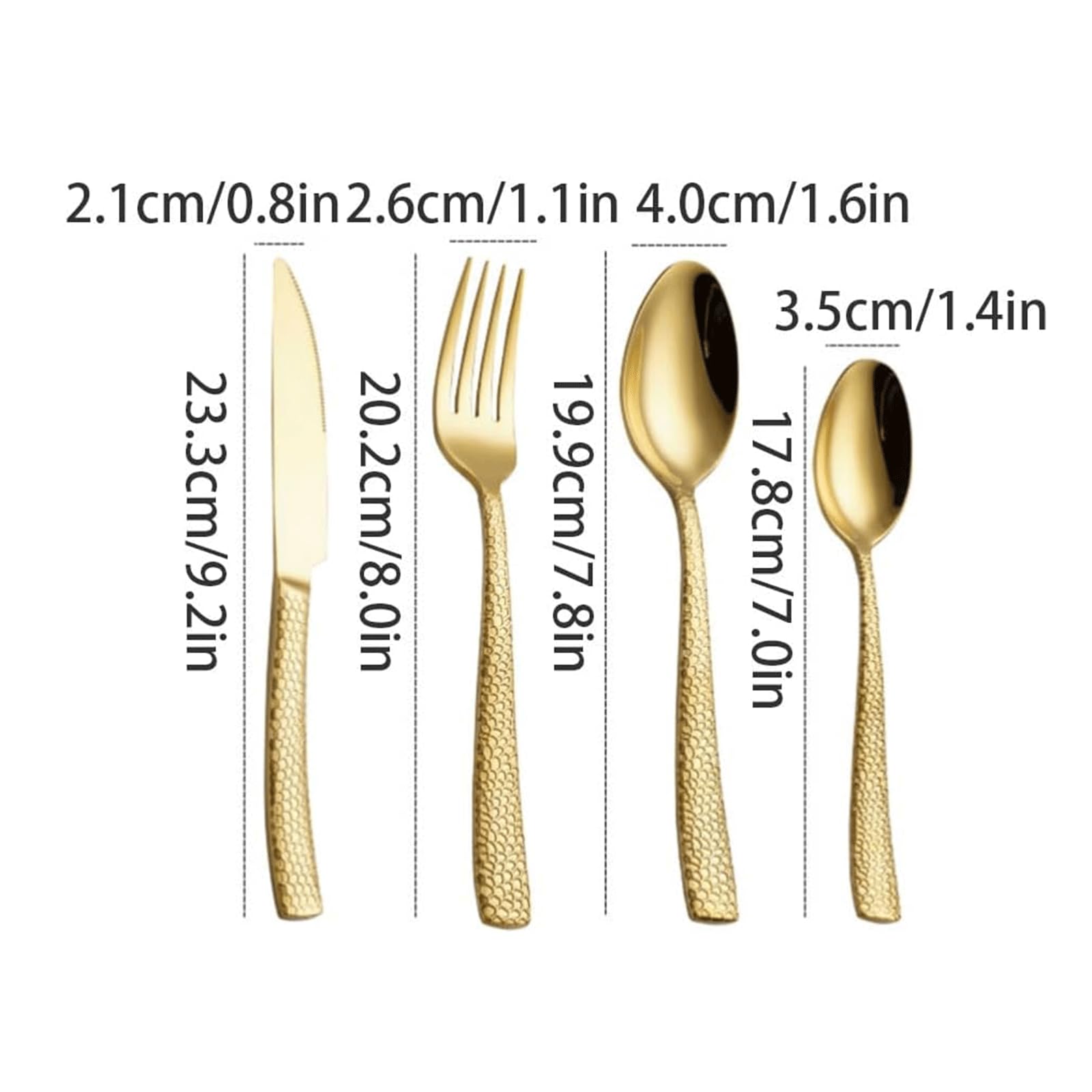 Ensemble d'argenterie Ensemble de Couverts en Acier Inoxydable 2/3/4 pièces Couteau Fourchette cuillère Miroir Poli fourchettes à dîner Ensemble de Couverts de Cuisine à Domicile