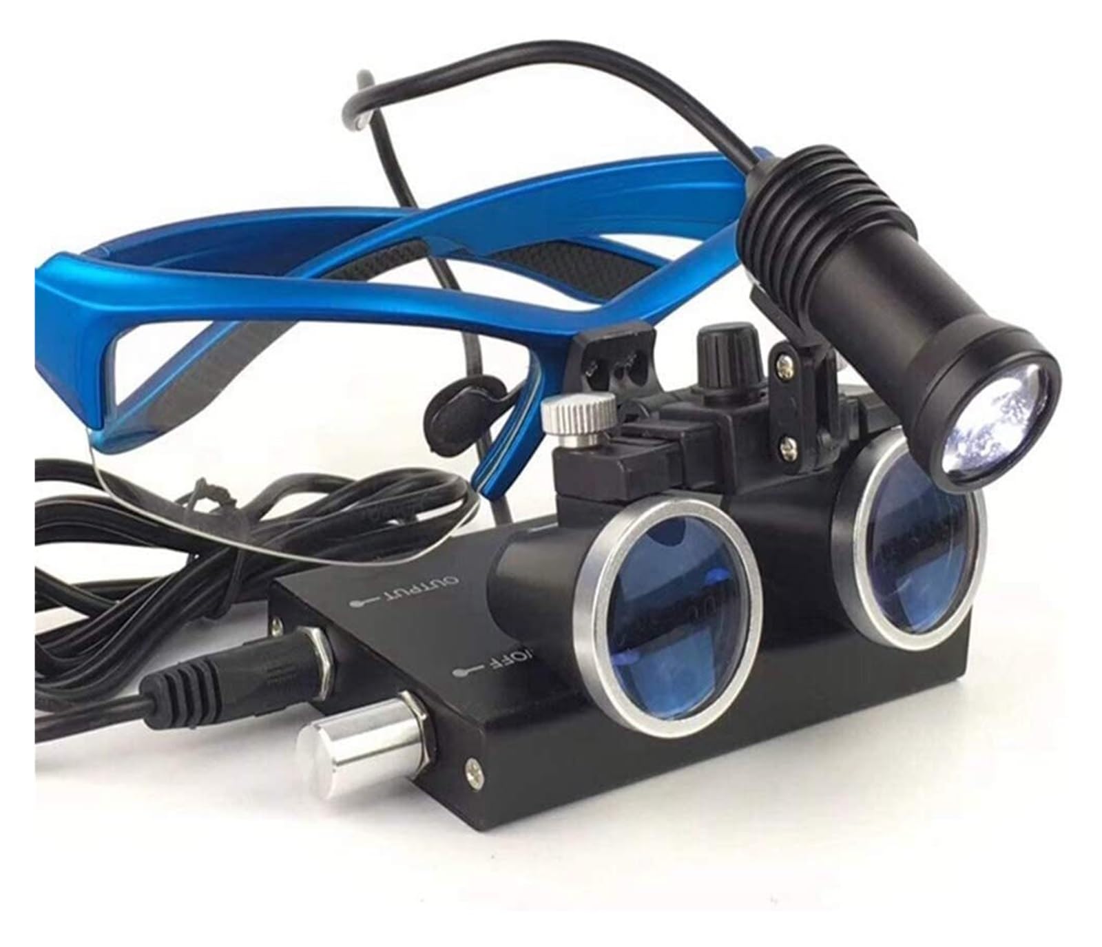 Lenti Ingrandimento 3.5X con LED Regolabile - Supporto Testa Ergonomico e Custodia Metallica per Odontoiatri, Chirurghi e Professionisti Medici