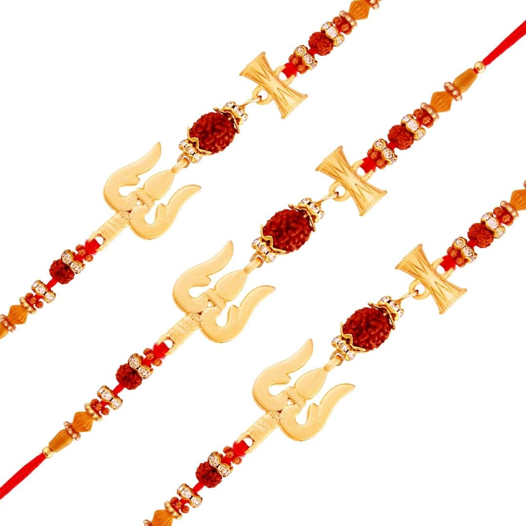 See full amazon price history chart for I Jewels Mens Gold Plated Designer Trishul Damroo Rakhi Combo Of 3 With Roli Chawal & Rakshabandhan Card For Bhai/Brother (R708-3) Pack Of 3 I Jewels Mens Gold Plated Designer Trishul Damroo Rakhi Combo Of 3 With Roli Chawal & Rakshabandhan Card For Bhai/Brother (R708-3) Pack Of 3 (B08C343H6T) Amazon Price History, Amazon Price Tracker