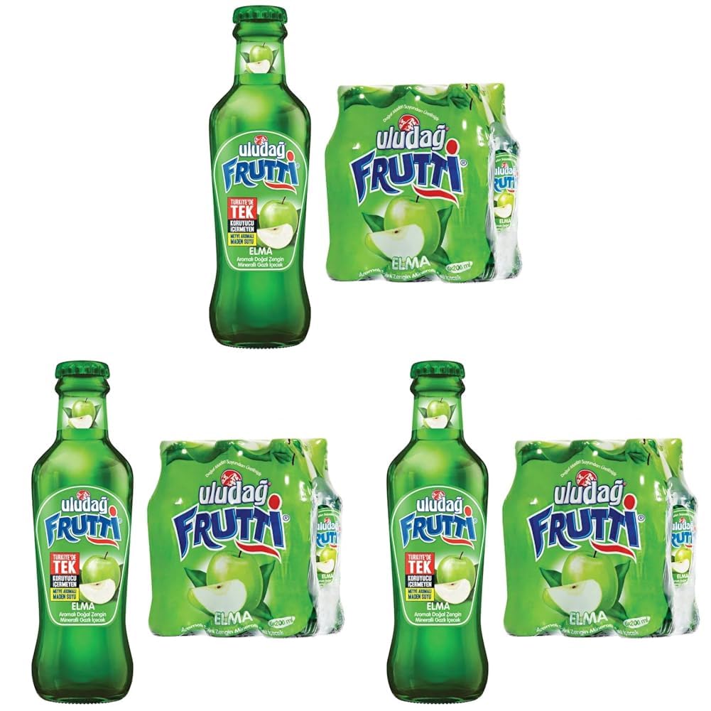 Uludağ Elma Aromalı Frutti 6X200Ml. (3 paketi)