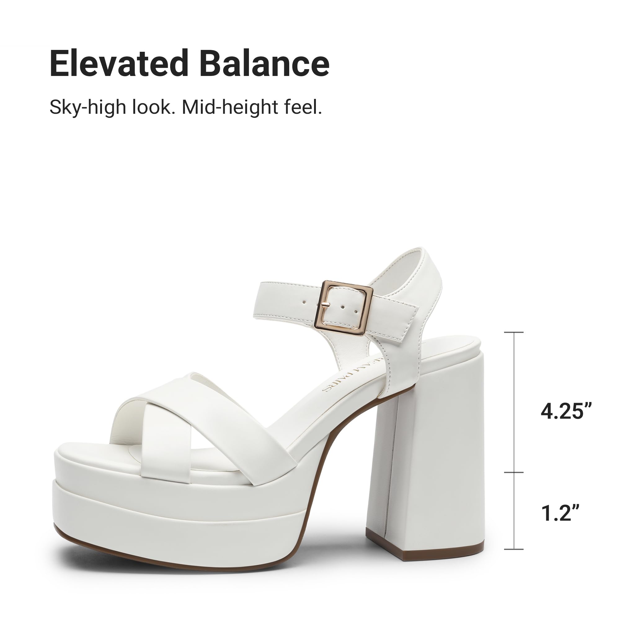DREAM PAIRS Women's Heeled Sandals SDHS2330W