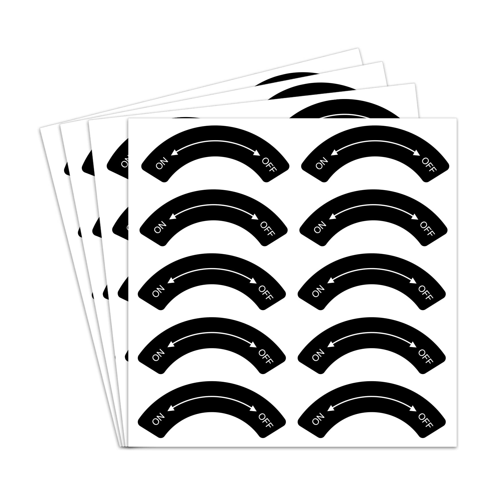 dealzEpic - ON Off Direction Indicating Stickers - Self Adhesive Peel and Stick Labels