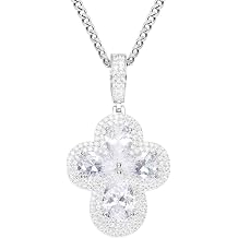 Moissanite Cross Necklace for Men 925 Sterling Silver Moissanite Cross Pendants Iced Out 18K White Yellow Gold Plated Hip Hop Diamond Cross Chain Birthday Thanksgiving Christmas Gifts13