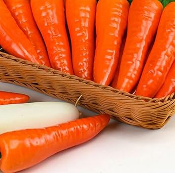 10 PCS Carrot Realistic Artificial Fake Vegetables Lifelike Display Props Fake Vegetables Model Faux Veggies for Kitchen Supermarket Photography Display Decor Model