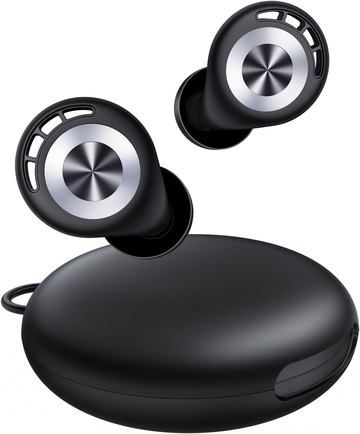 Product image of Ear Plugs for Sleeping Noise Cancelling 50dB Concert Earplugs for Noise Reduction Reusable Soft Silicone Ear Plugs for Snoring Shooting Work Motorcycle Airplane Musician with 7 Eartips Case Black