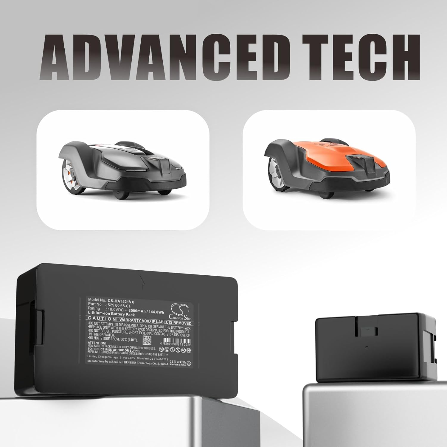 CS Cameron Sino 8000mAhReplacement New Battery for Husqvarna Automower 320 2013,Automower 320 2014,Automower 320 2015,Automower 330X 2013,Automower 330X 2014,Automower 330X 2015,Automower 420 2016,Aut