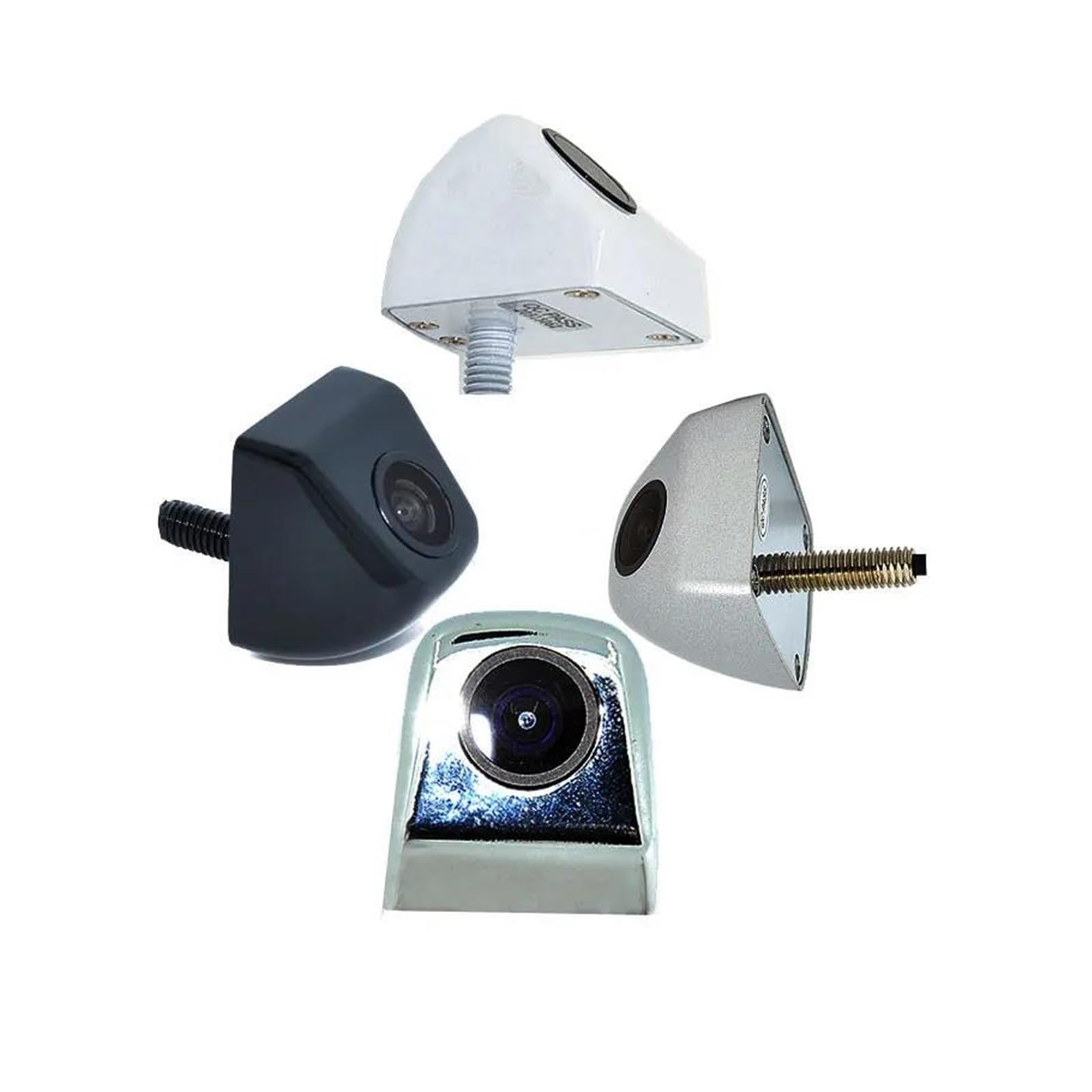 Tylna kamera samochodowa inteligentna dynamiczna trajektoria ruchu przewodnik linia parkingowa widok z tyłu kamera cofania ścieżki cofania pasuje do monitora DVD, wodoodporna kamera cofania (czarna