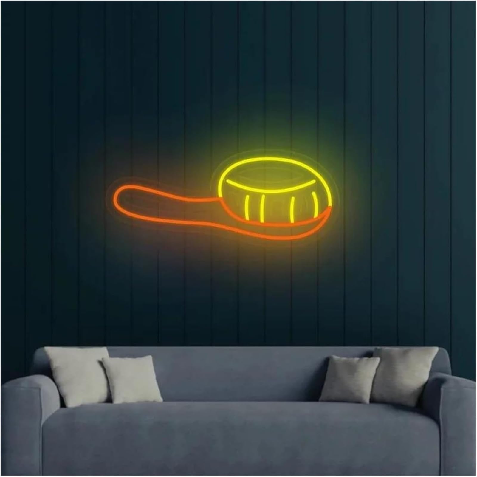 Insegna al neon Lampada al per neon calmante per spazzola per capelli, alimentata, luminosità regolabile, pettine, per luci | D