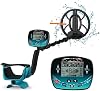 New Underground Metal Detector Gold LCD Search Target ID Max Depth Treasure Hunting Pin Pointer Waterproof Locating Model for Kids Adults